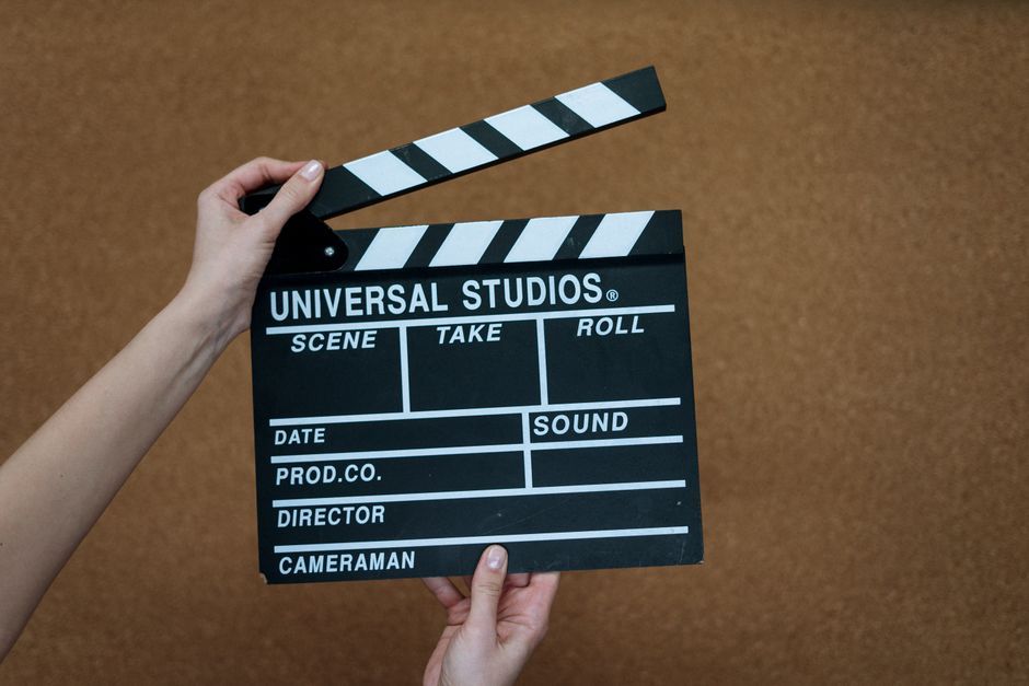 film director on set Hollywood production
