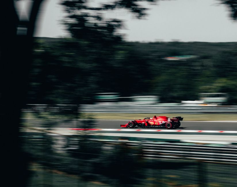 Formula 1 race car Hungaroring circuit
