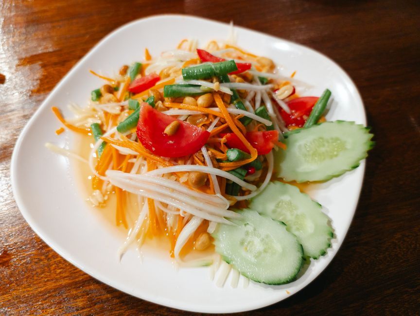 Isan restaurant som tum local food thailand