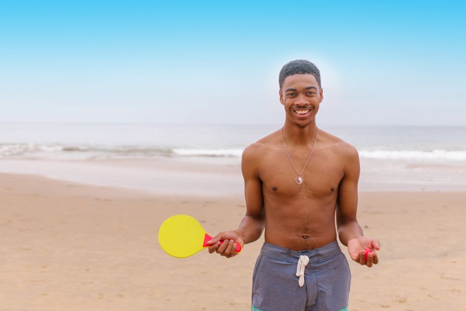 Rockaway Beach art installation ping pong