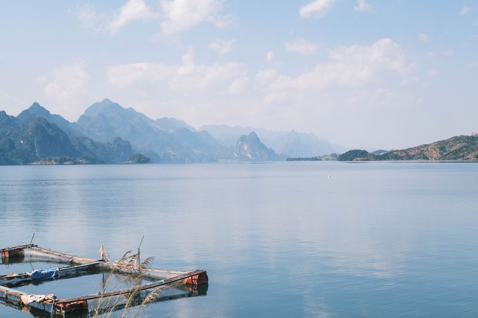 freshwater lake landscape