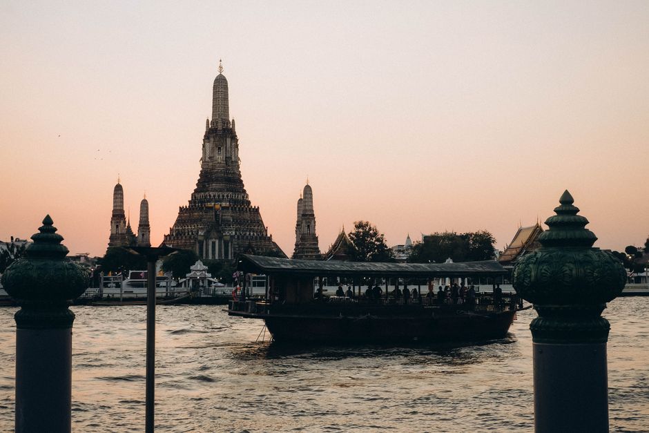temple river ash scattering Thailand