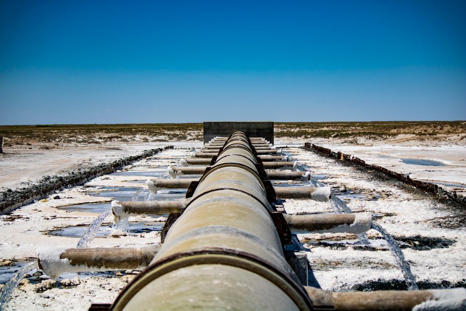 water treatment plant pipe pipeline