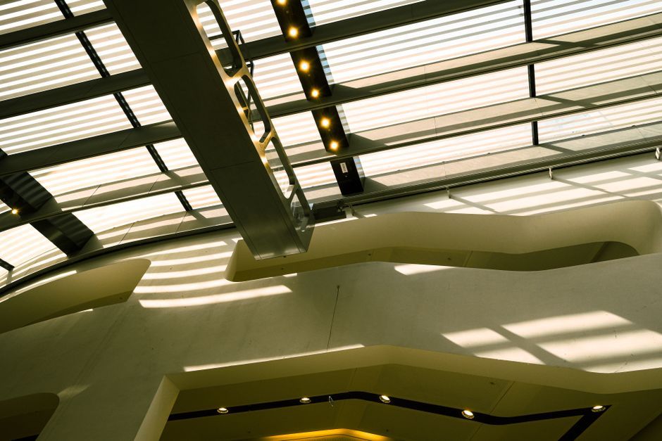 modern architectural interior light shadow