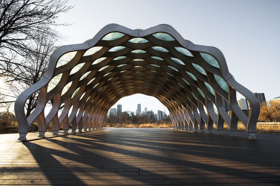 modern wooden pavilion structure interior exterior