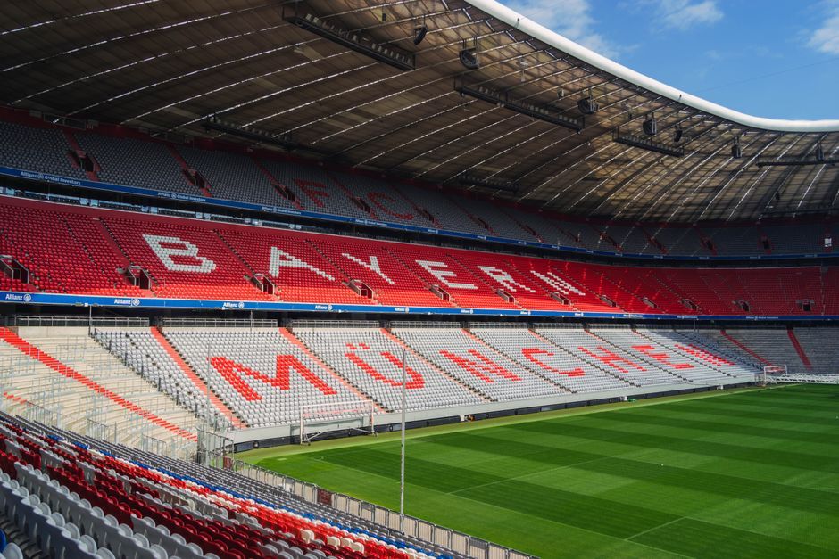 Uefa football stadium pitch