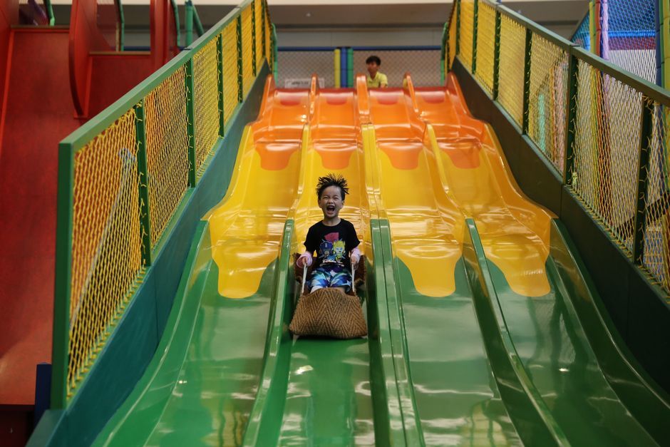 indoor playground children happy