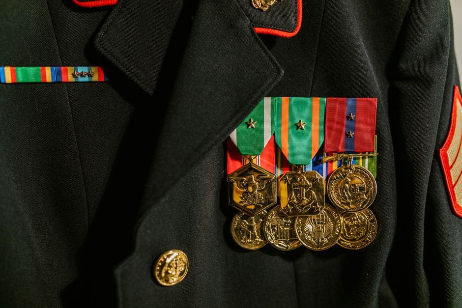 military medal insignia ceremony