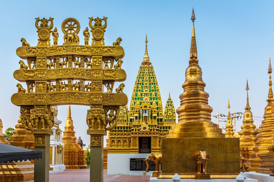 Buddhist shrine Thailand historic architecture