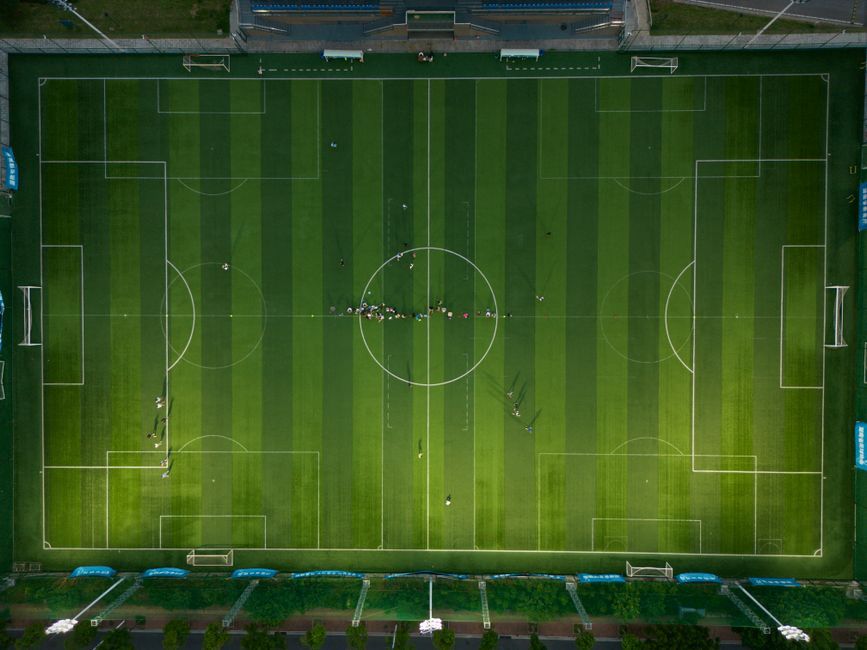 stadium football pitch training
