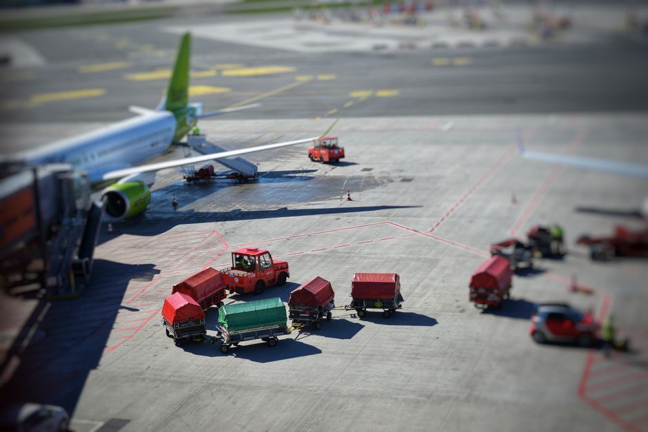 airport cargo plane tarmac logistics