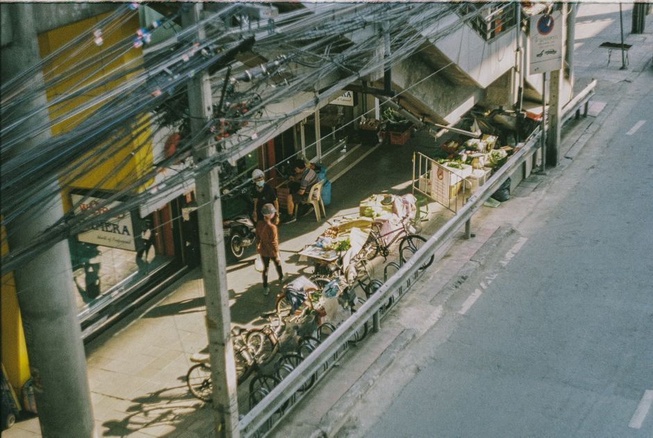 Bangkok Thailand street bicycle