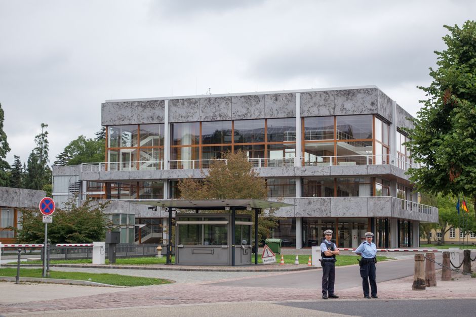 Bangkok school building security guard checkpoint
