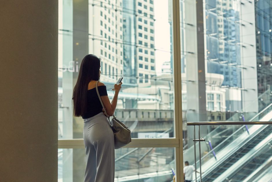 Thailand modern urban lifestyle digital screen