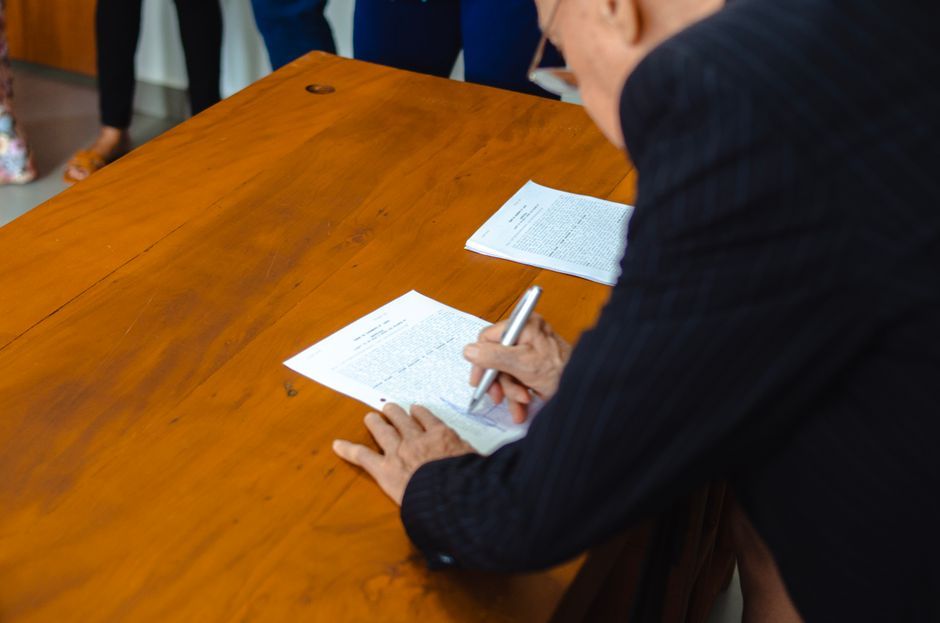 Thailand official documents office desk