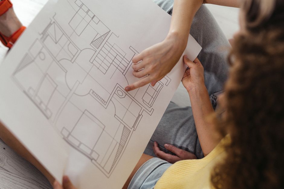 modern apartment floor plan diagram