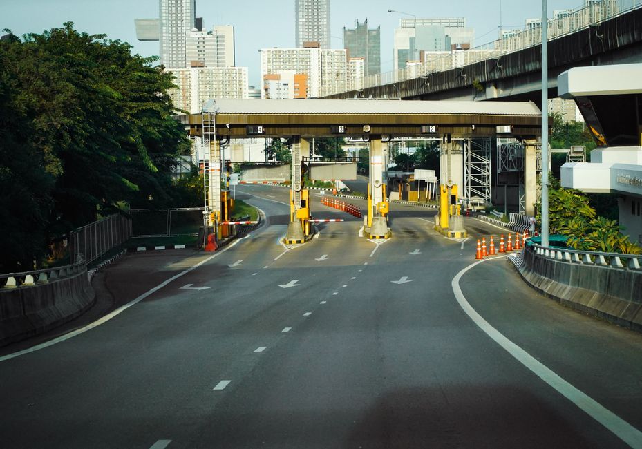 Thailand police checkpoint highway
