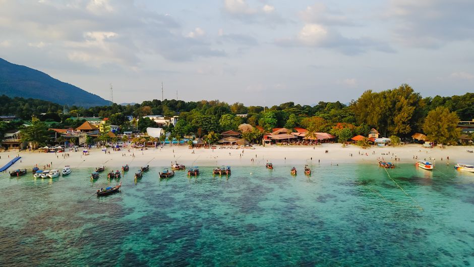 Thailand tropical beach resort sandy shore