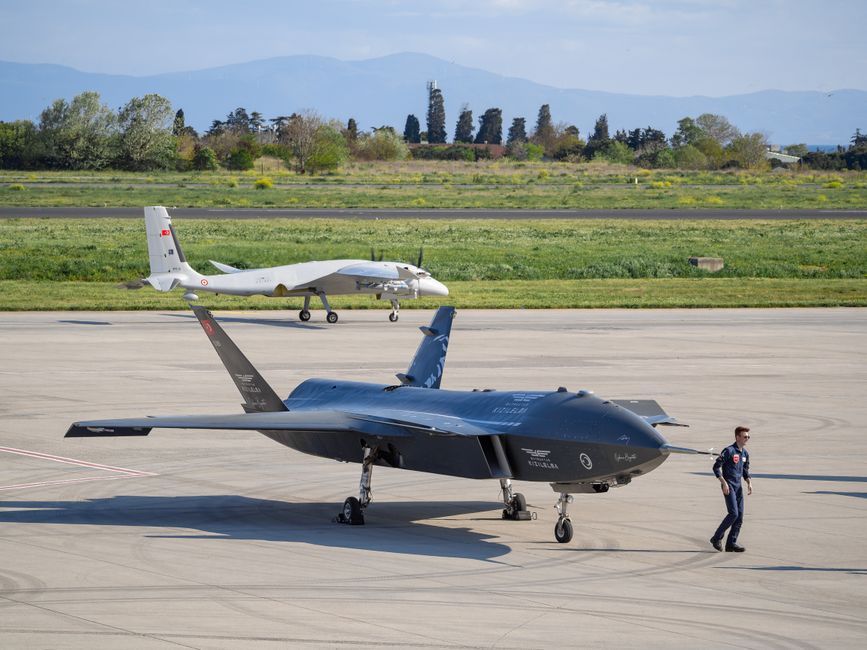military drone flight sky defense