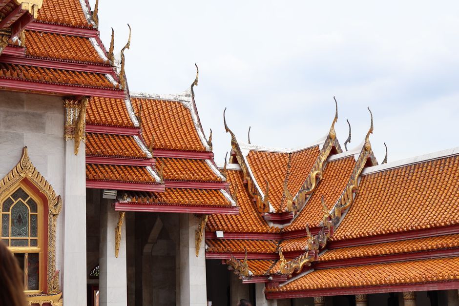 Thailand temple traditional roof campus