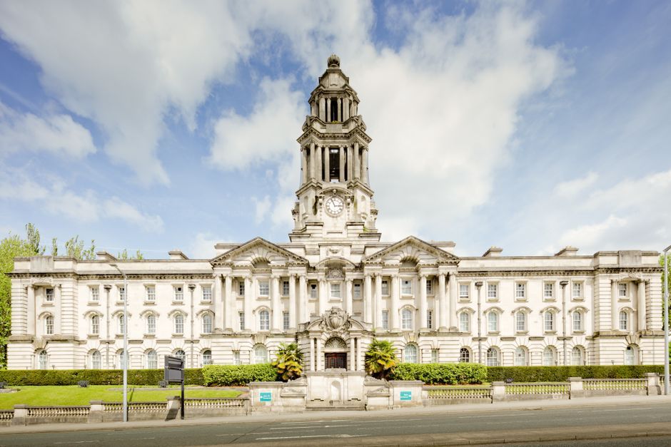 UK government office building exterior Manchester