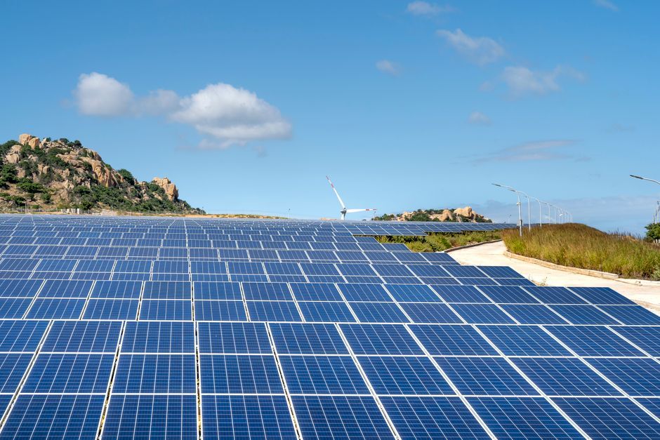 Portugal solar panels energy facility