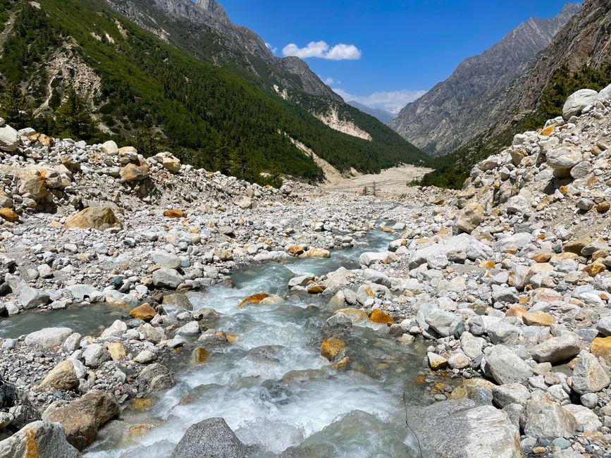 Himalayan mountain river natural disaster landscape