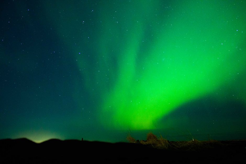 aurora borealis northern lights night sky