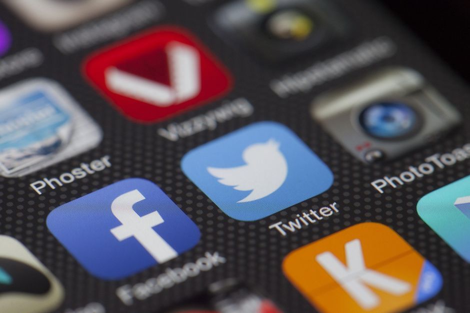 smartphone screen social media application