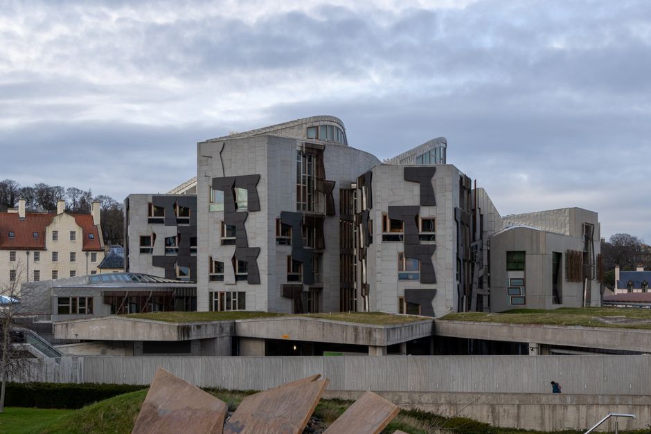 Scotland Edinburgh government building exterior