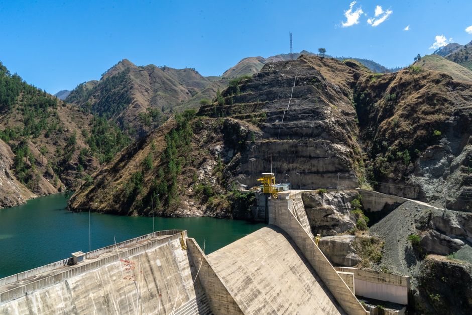 Nepal hydropower dam river valley