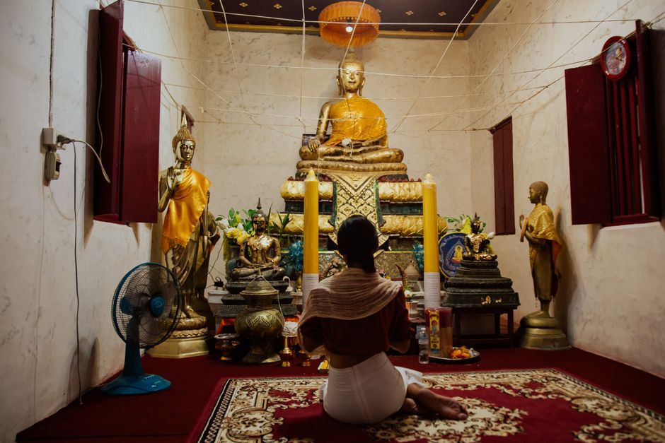 Thai fortune praying temple