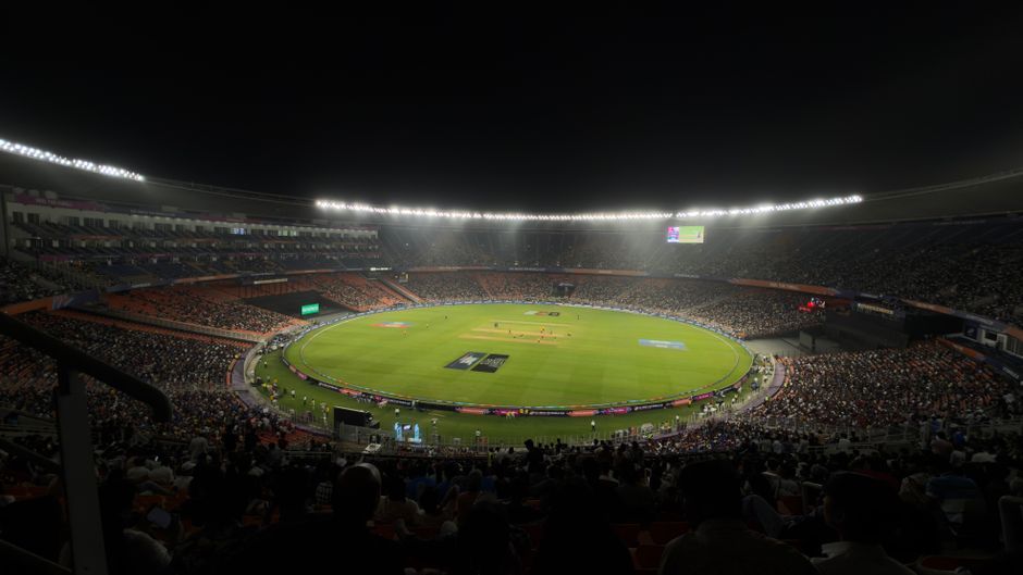 cricket stadium floodlights match