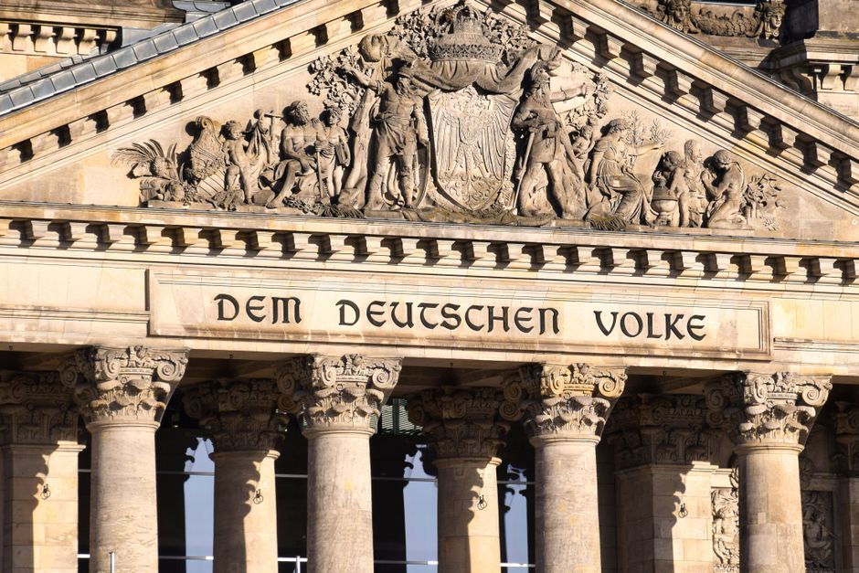 Germany government building press conference Berlin