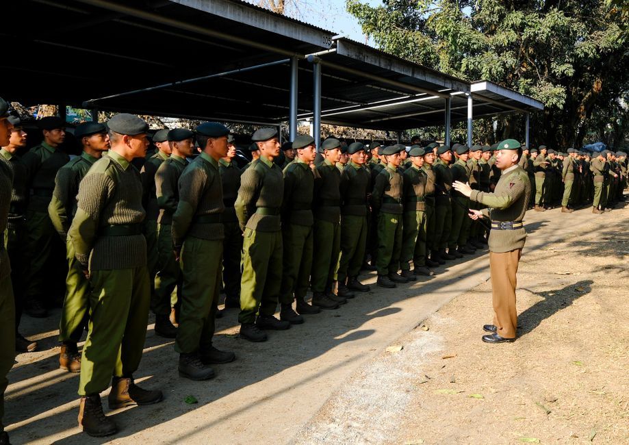 Thai military soldier training army camp uniform