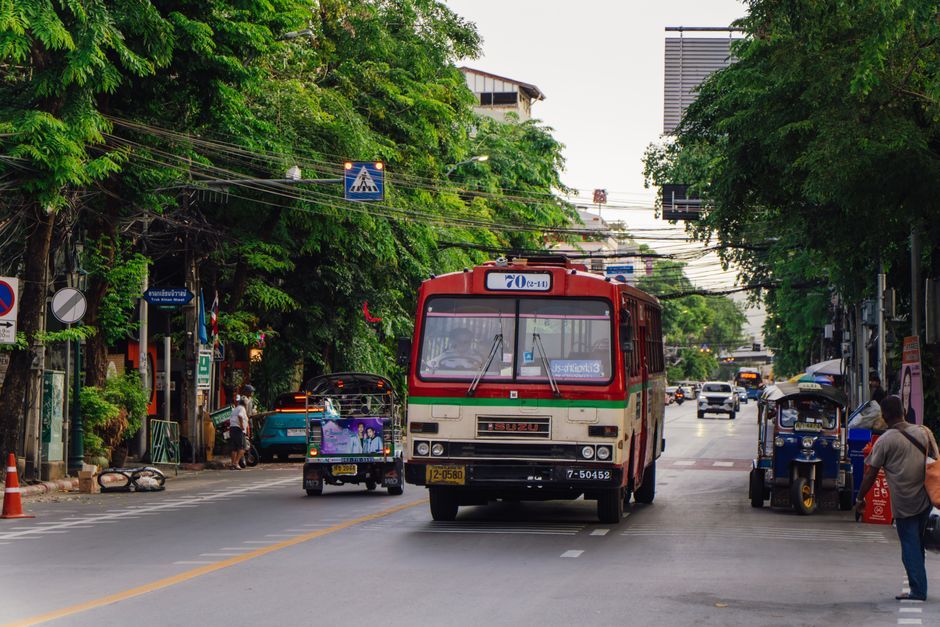 Thailand public transport smart bus city