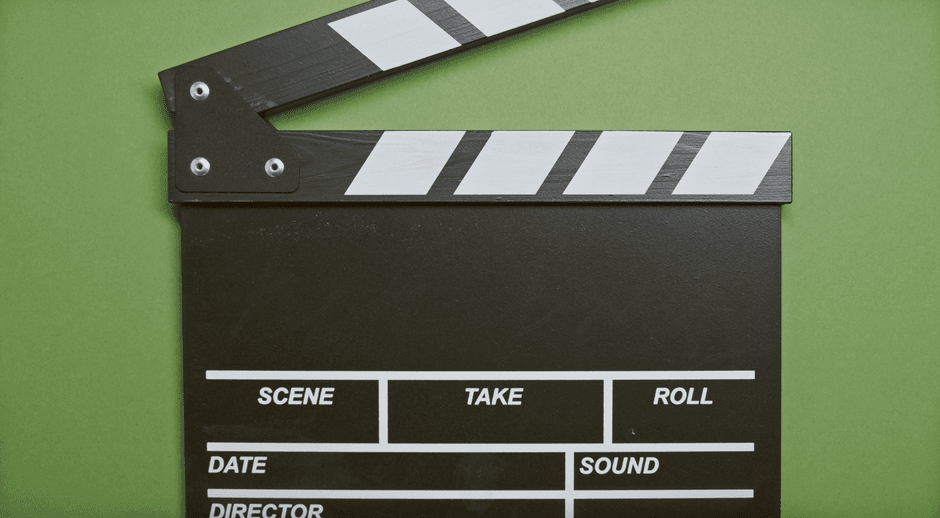 clapperboard film set