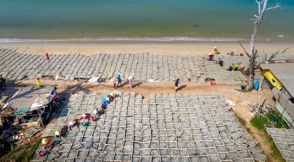 Thailand coastal community fishing village seafood