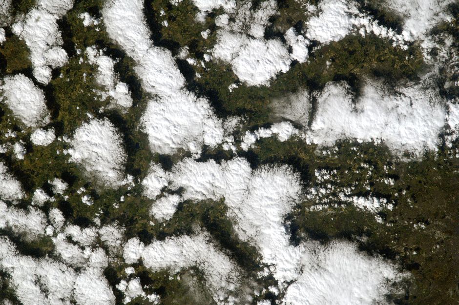 cloud formations satellite view atmosphere
