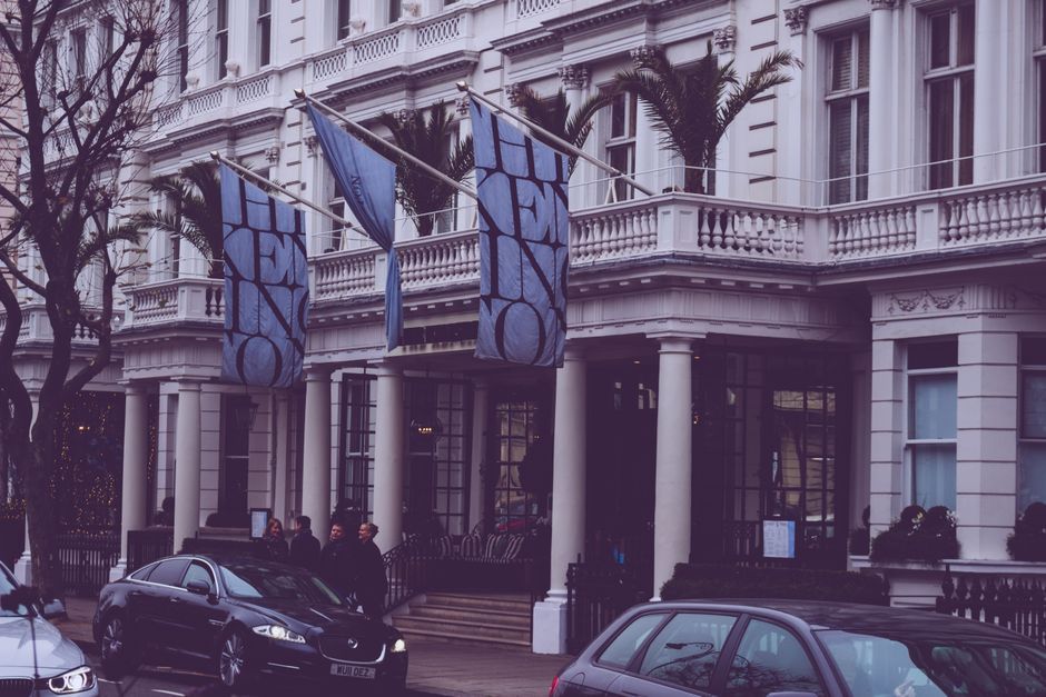London hotel building exterior tourism street
