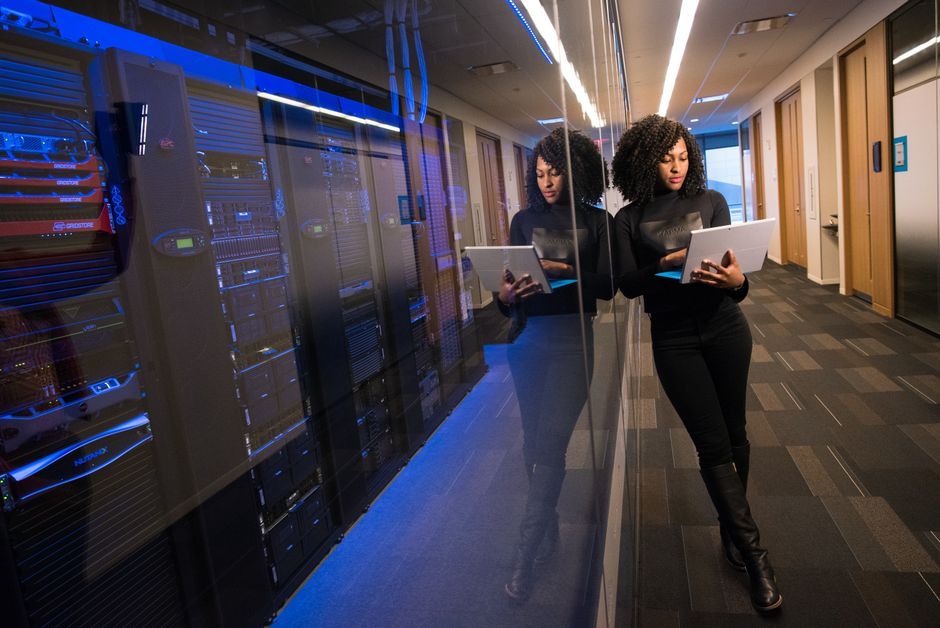 server room data center office desk no logo