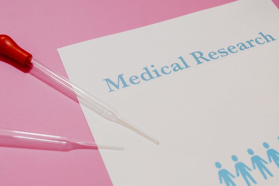 medical research documents hospital desk