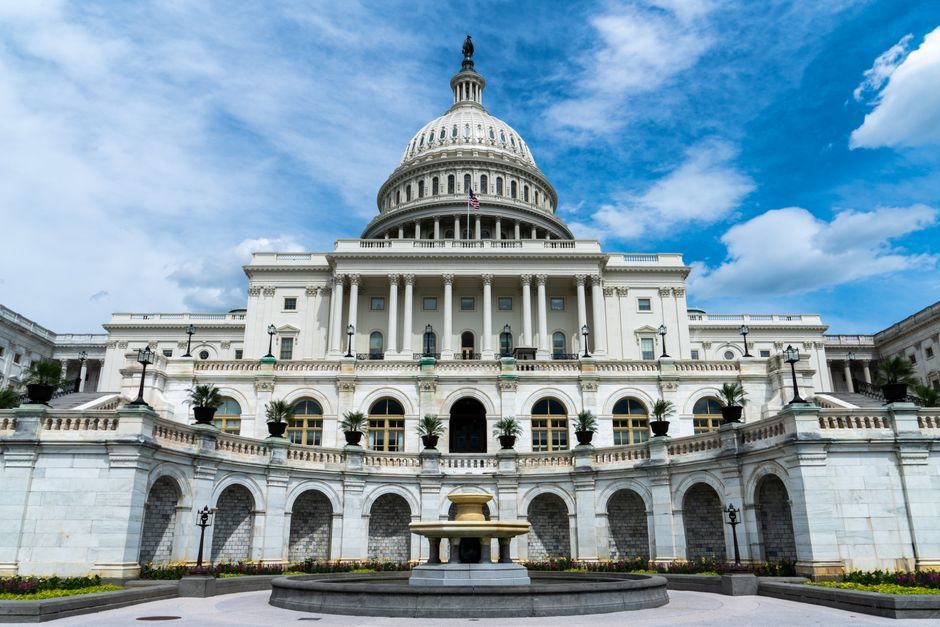 US government building exterior Washington DC no logo