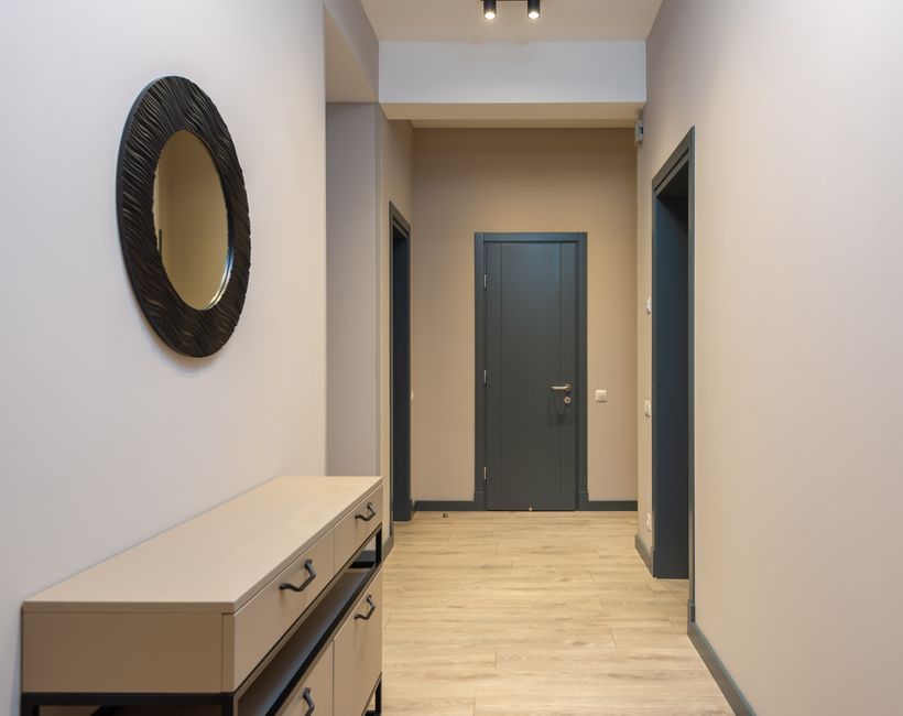 modern residential corridor hallway design