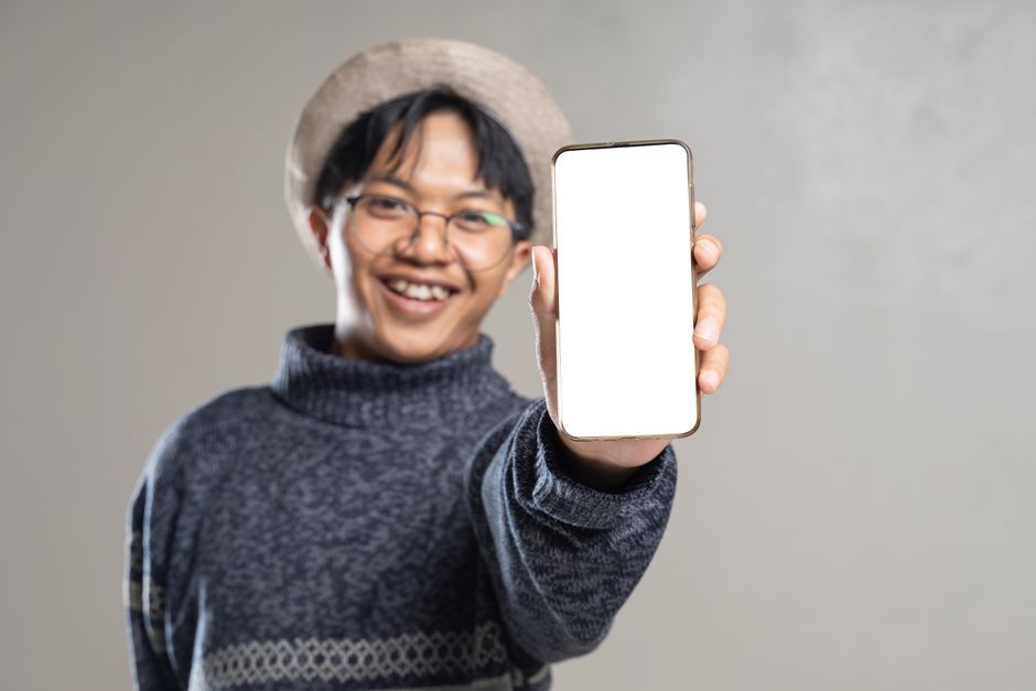 Thailand smartphone social media screen mockup
