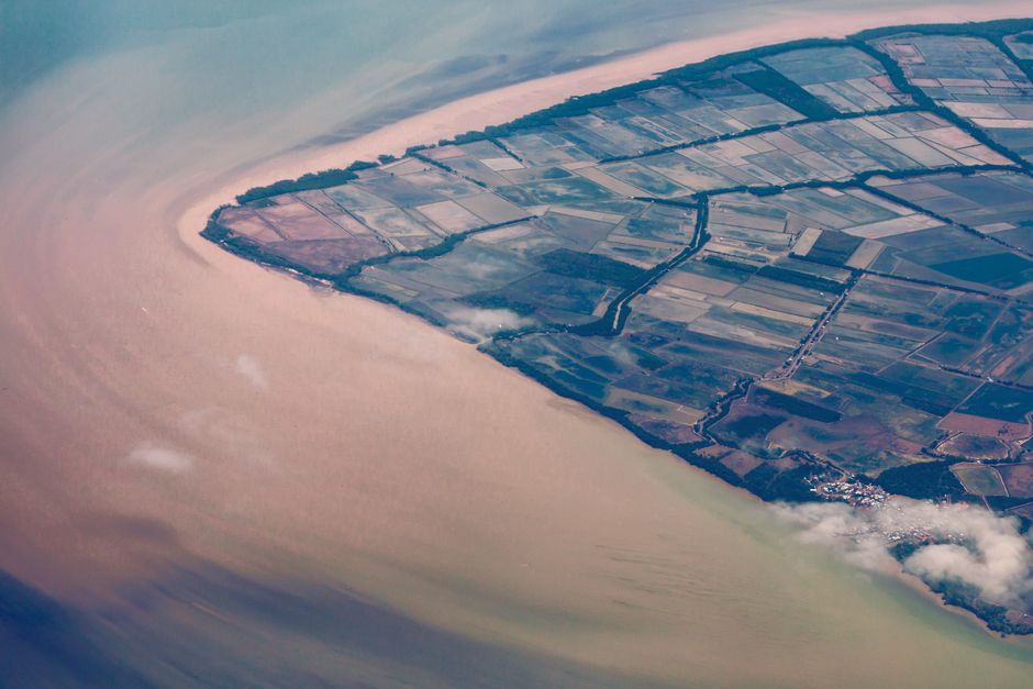 Thailand border surveillance aerial view landscape