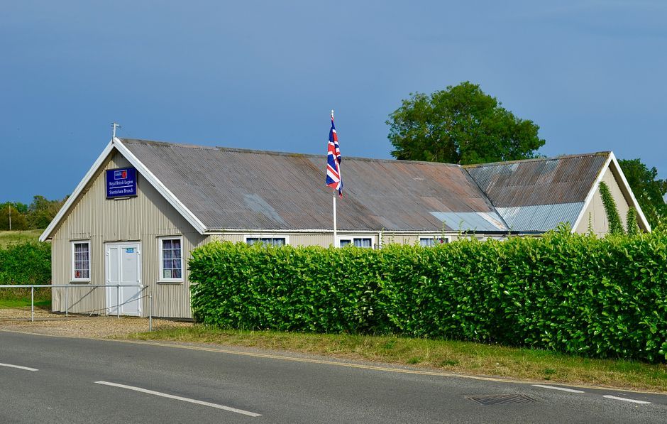 UK village hall community meeting sign