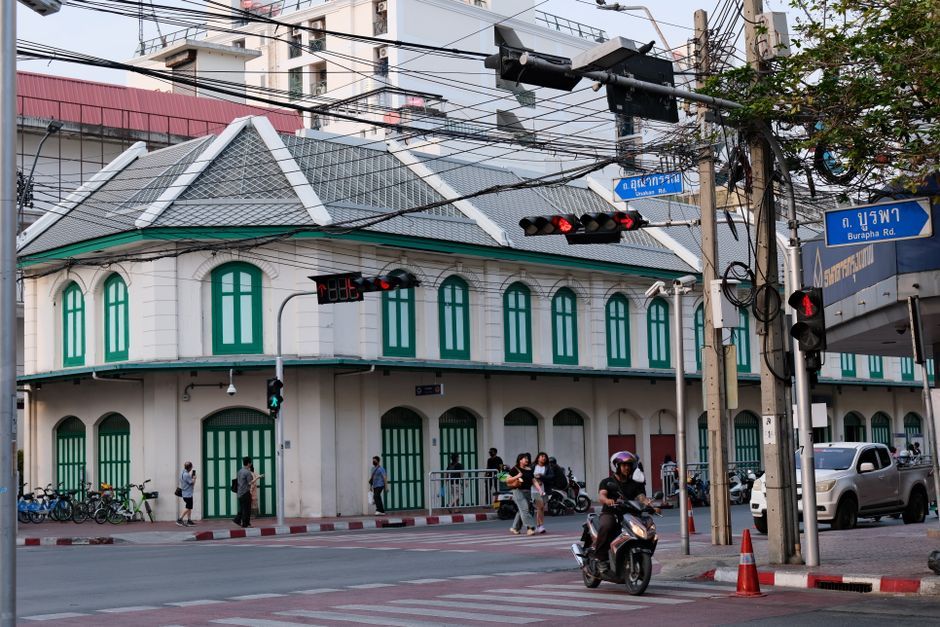 Bangkok Thailand justice sign building exterior