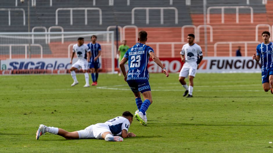 soccer match stadium professional players action