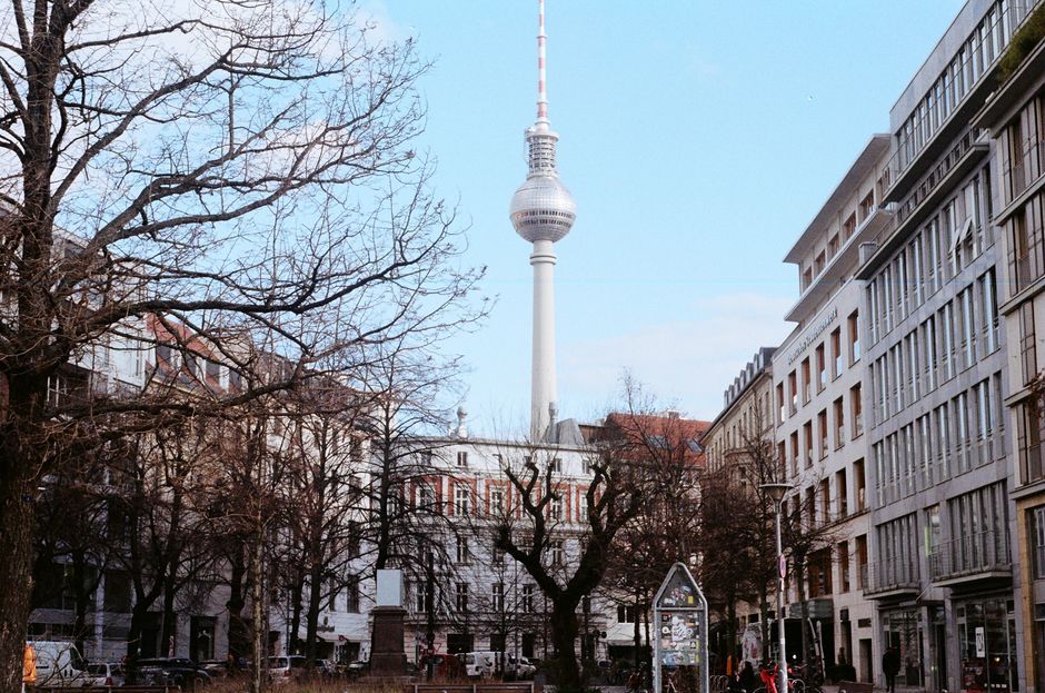 Berlin street city view Germany